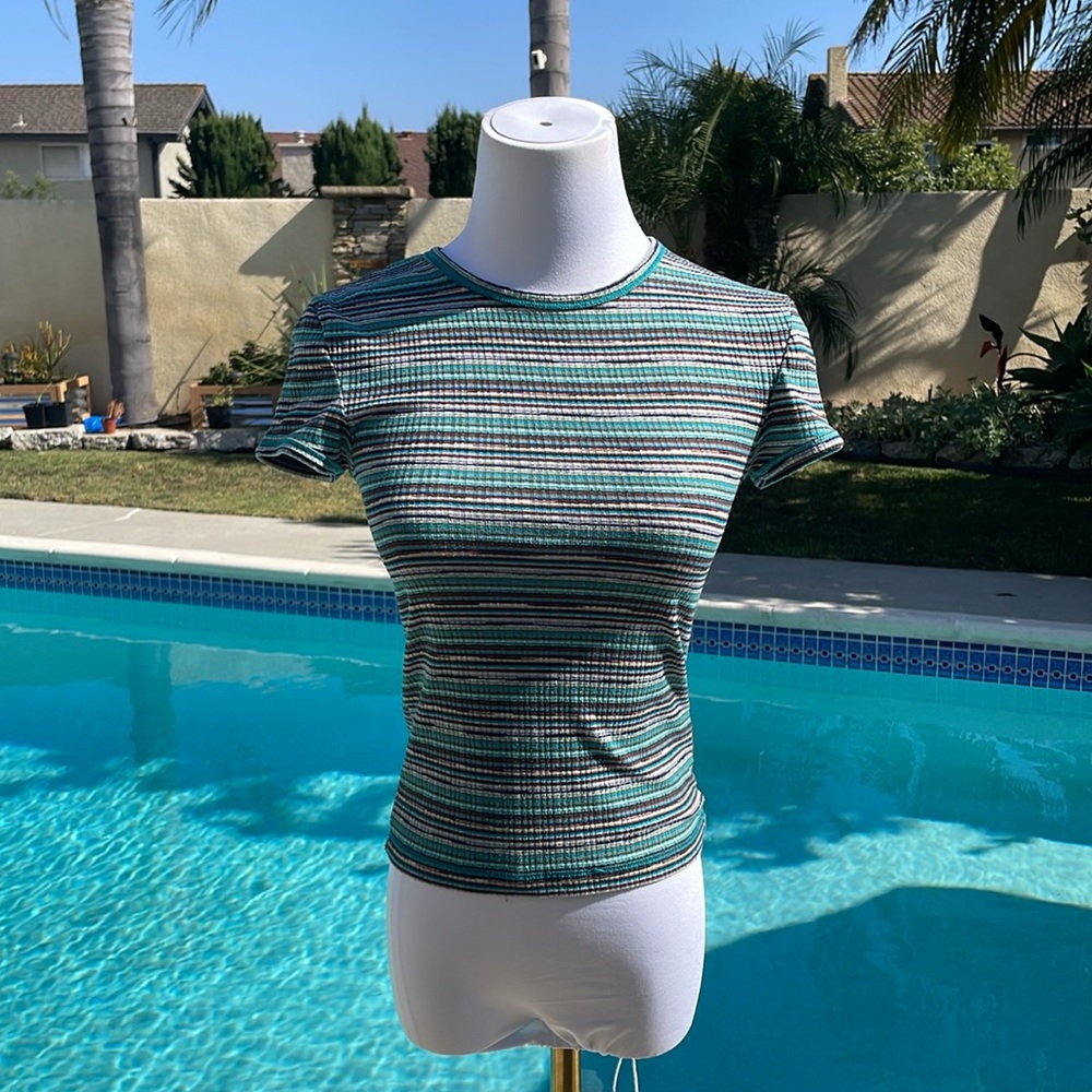 Urban Outfitters | Cropped knit top | colorful  | Size XS